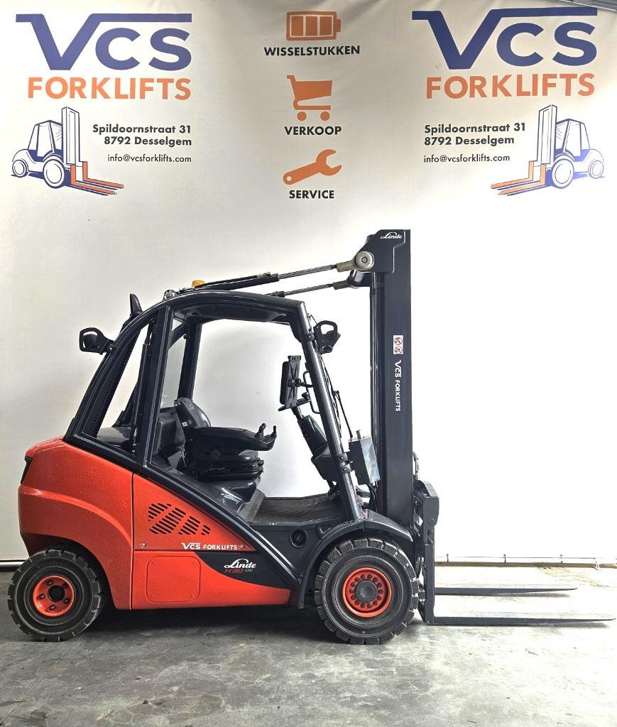 diesel heftruck linde 3 ton triplex als nieuw+ garantie, Ophalen, Diesel, LINDE, Heftruck