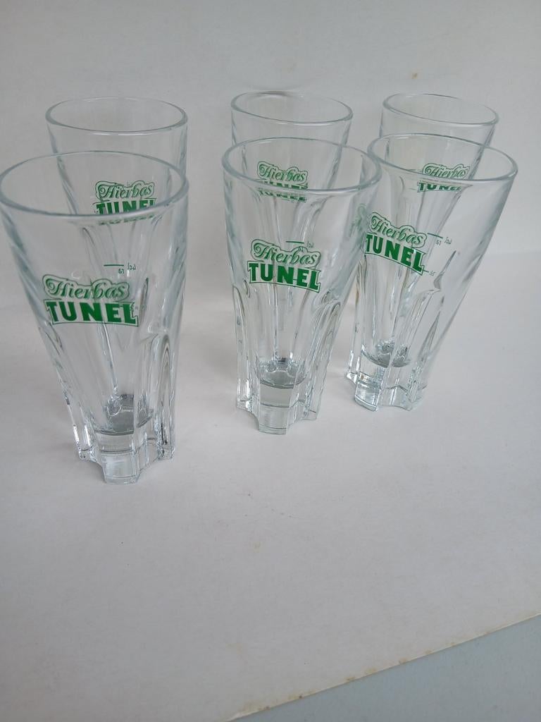 6 verres tunnel Hierbas, Enlèvement ou Envoi, Comme neuf