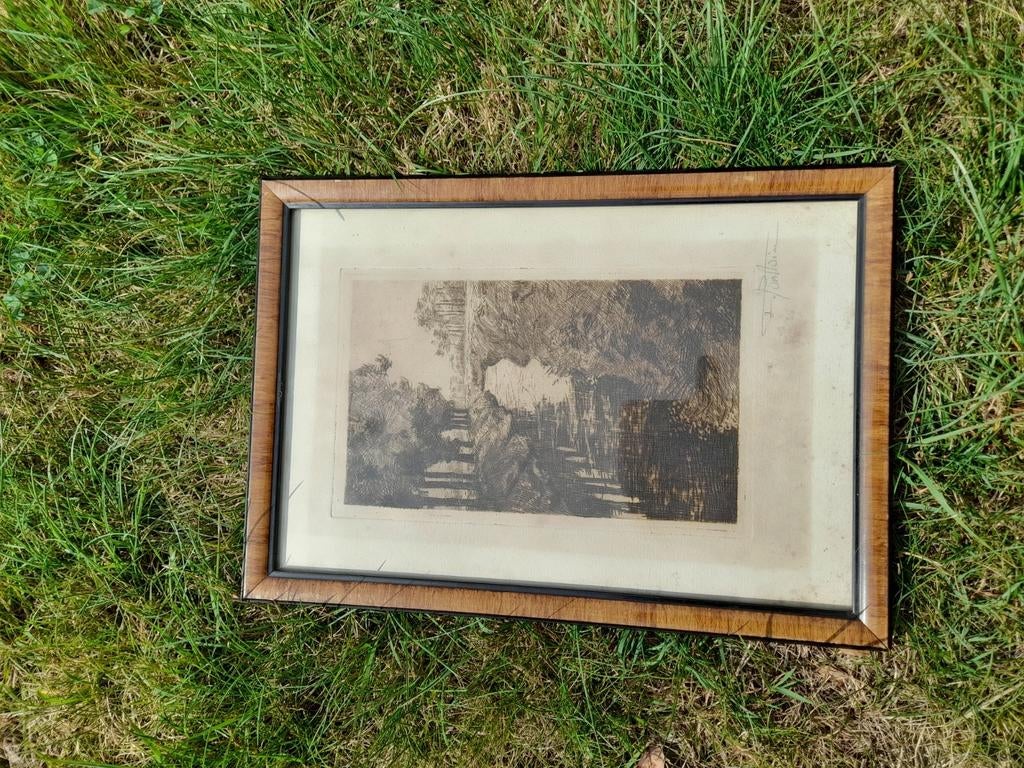mooie pentekening henri fontaine, Ophalen