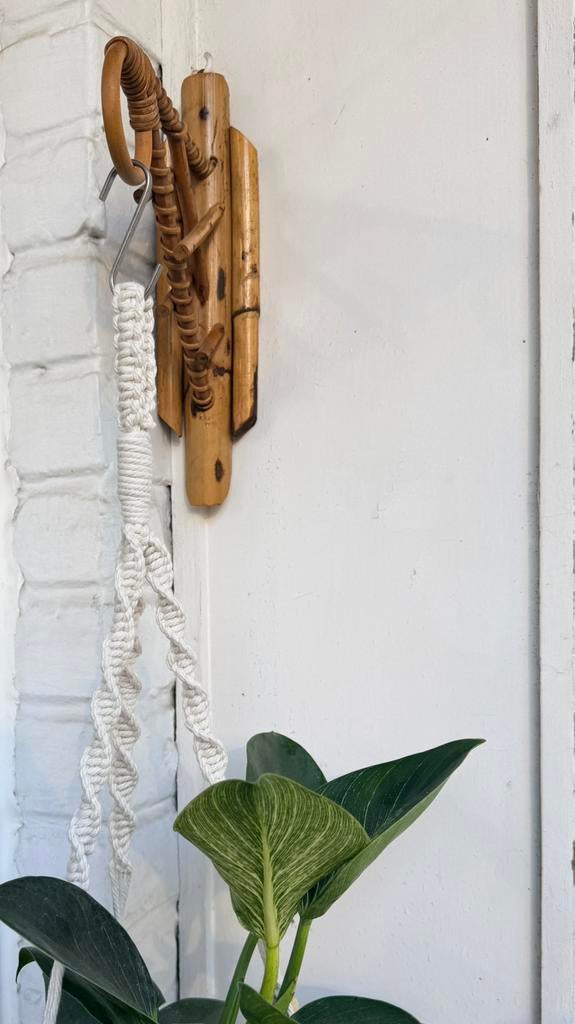 Porte-plante bambou vintage, Jardin & Terrasse, Enlèvement, Comme neuf