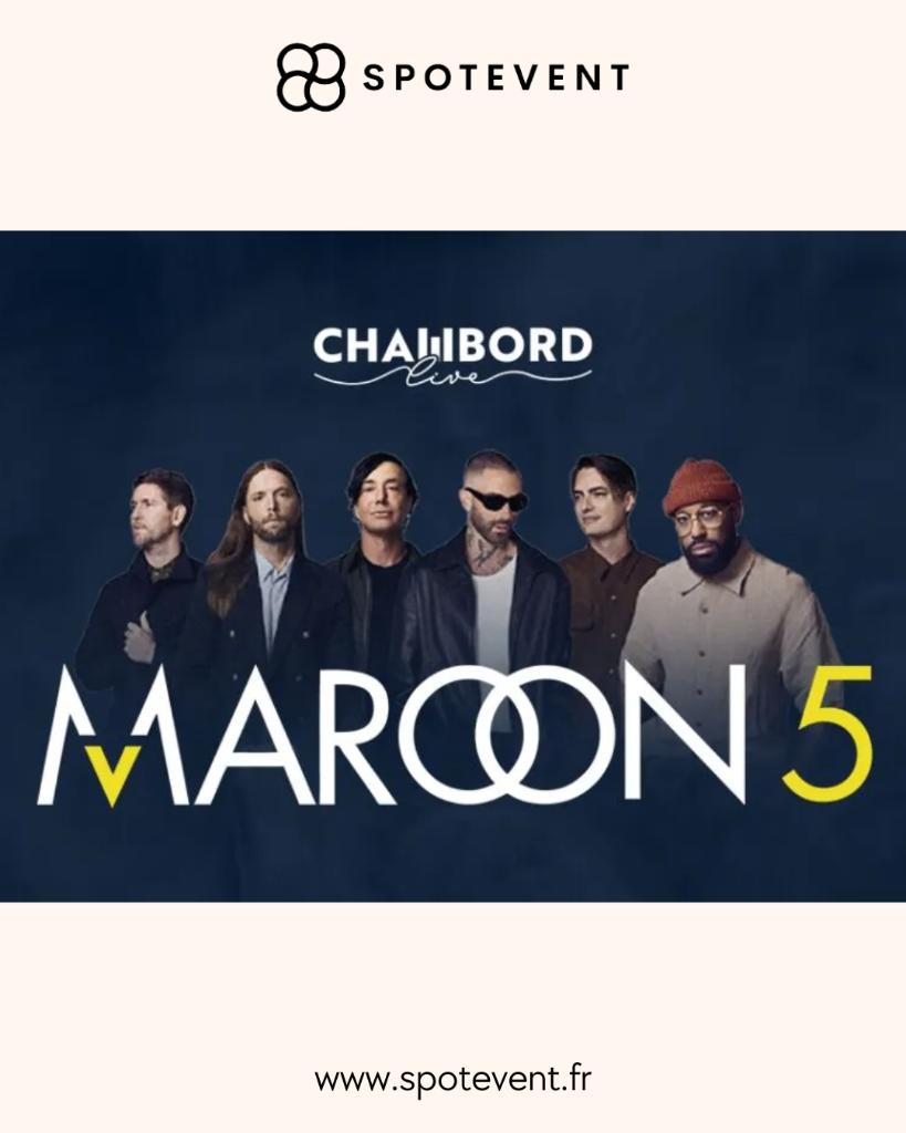 Maroon 5 - Chambord Live 2026, Tickets & Billets, Événements & Festivals