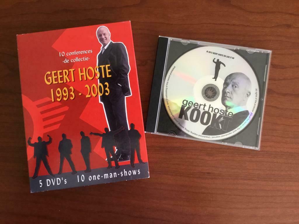 GEERT HOSTE 1993-2003 + GEERT HOSTE KOOKT 2012, Alle leeftijden, Ophalen of Verzenden, Stand-up of Theatershow