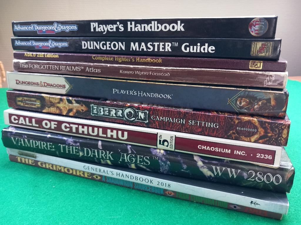 RPG boeken / TSR boeken, Vijf spelers of meer, Ophalen, Gebruikt