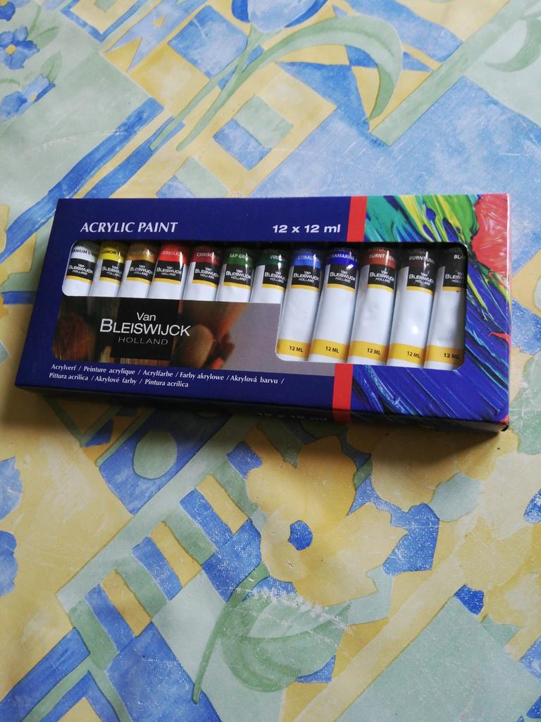 Coffret 12 tubes peinture acrylique Bleiswijck. Neuf., Enlèvement ou Envoi, Comme neuf