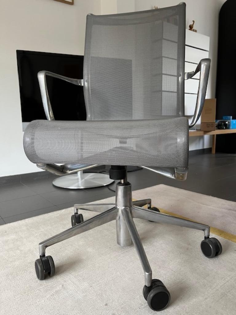 Design bureaustoel ALIAS  Rollingframe gepolijst alu, Ophalen, Gebruikt, Grijs, Bureaustoel