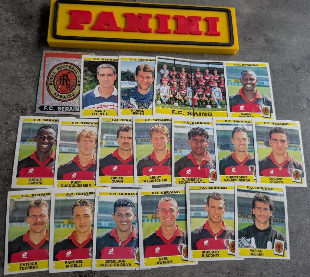 AUTOCOLLANTS PANINI FOOTBALL 96 19 1996 FC SERAING FOOTBALL, Envoi, Neuf