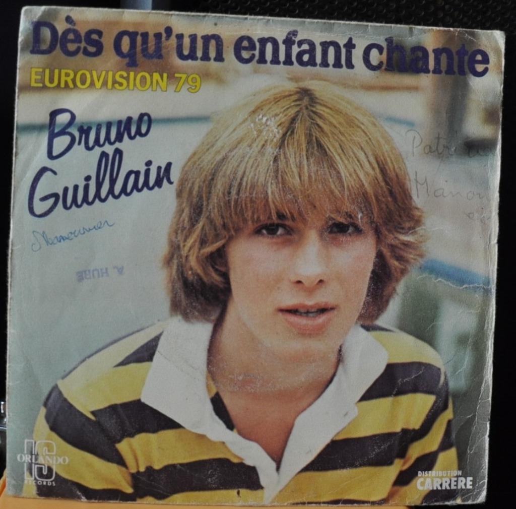 vinyl 45 tours vintage bruno guillain  (x20228), Enlèvement ou Envoi, Utilisé
