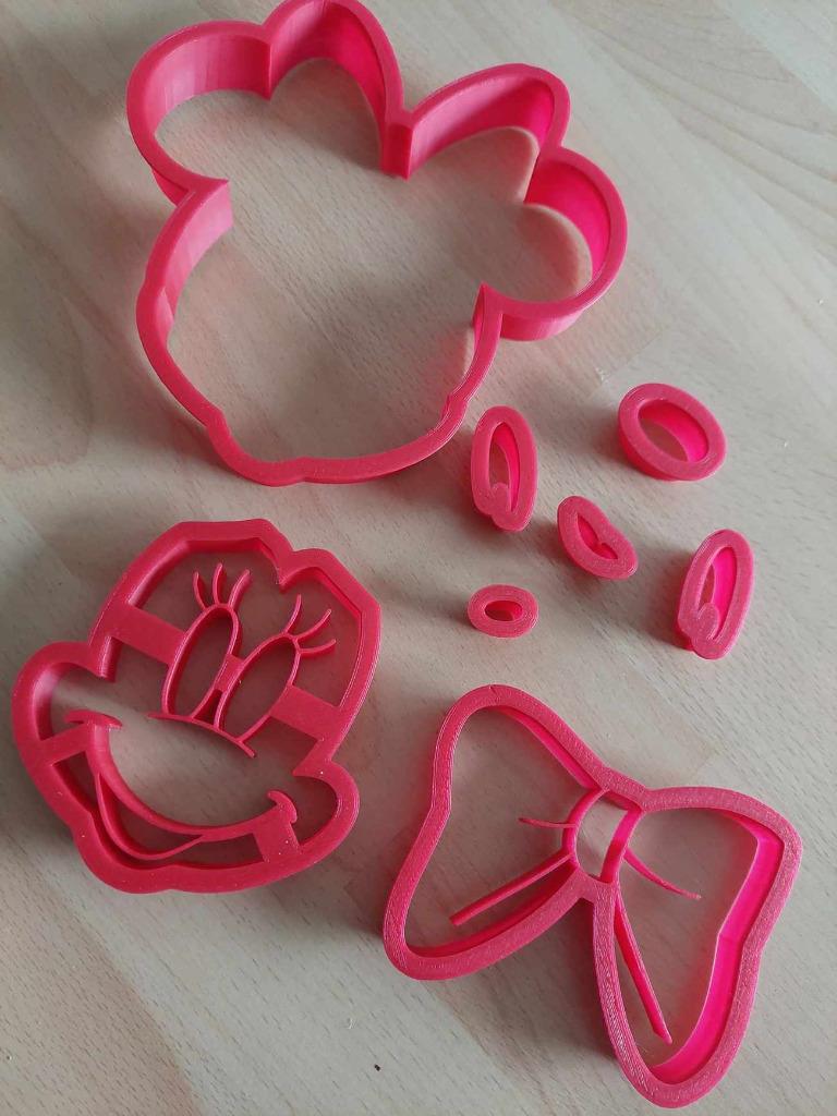 Koekjes Uitsteker Minnie Mouse Groot 8-delig, Ophalen of Verzenden, Zo goed als nieuw, Taarten, Overige typen
