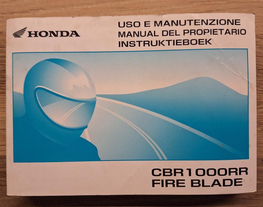 Originele Honda CBR1000RR Fire Blade Handleiding (NL/FR/DE), Motoren, Ophalen of Verzenden, Honda