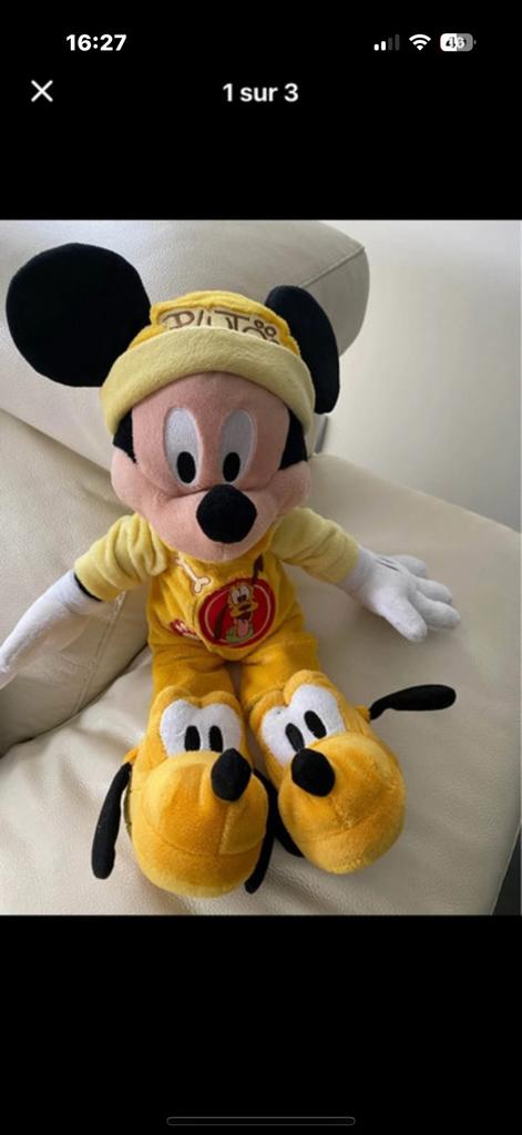 Peluche mickey, Enfants & Bébés, Enlèvement ou Envoi, Comme neuf