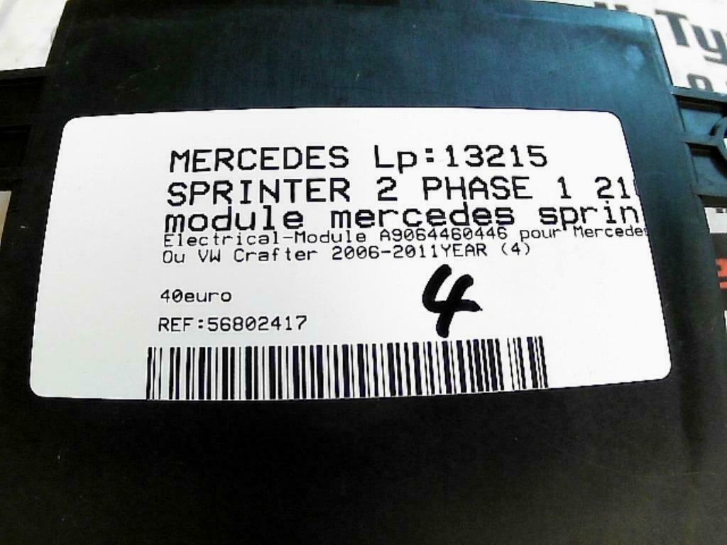 Module verrouillage central Mercedes Sprinter 9064460246 (4), Enlèvement ou Envoi, Utilisé
