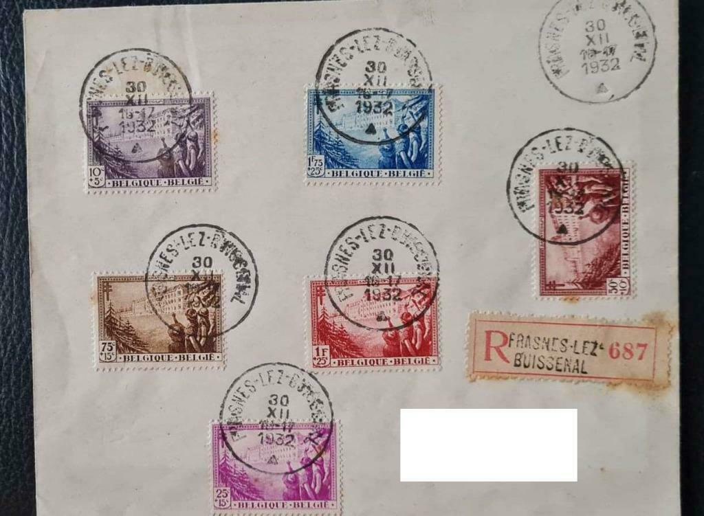 Timbres Série Dite SANA 1932 Antituberculeux, Postzegels en Munten, Ophalen of Verzenden, Gestempeld