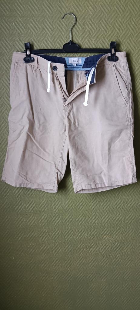 Korte broek heren, Kleding | Heren, Broeken en Pantalons, Jules, Maat 48/50 (M), Beige, Ophalen of Verzenden