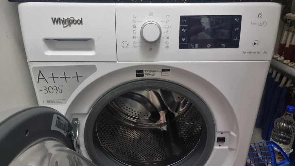 Whirlpool Set: Wasmachine (9kg) & Droger (8kg) - (A+++), Enlèvement, Utilisé