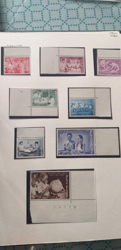 Belgische postzegelserie Onafhankelijkheid van Congo 1139 to, Ophalen of Verzenden