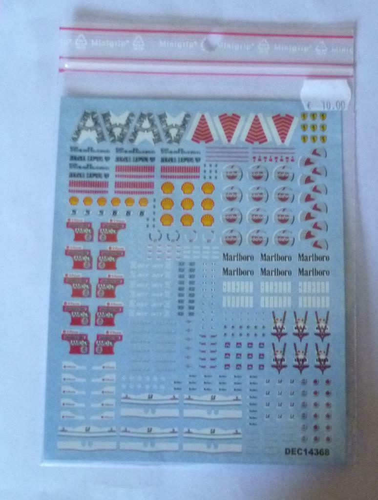 Marlboro Decals Formule 1 1/43, Enlèvement ou Envoi, Neuf, Voiture, Autres marques