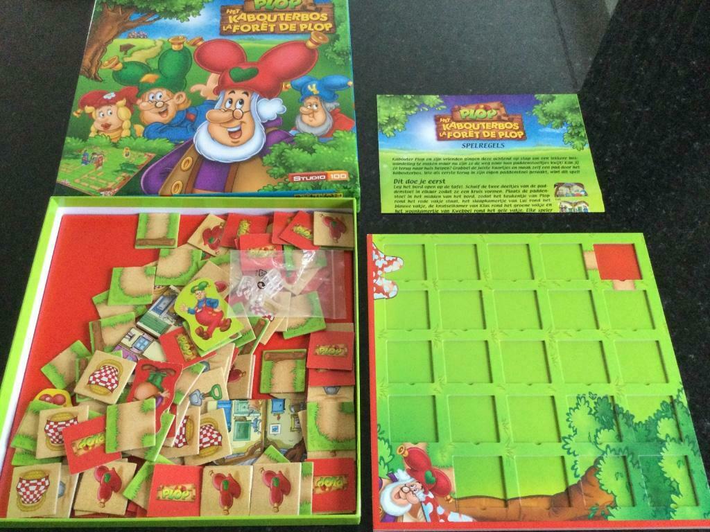 Plop Het Kabouterbos-spel, Een of twee spelers, Ophalen of Verzenden, Zo goed als nieuw, Studio 100