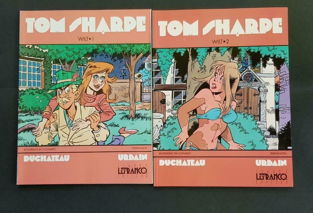 strip Tom Sharpe Lefrancq-Sharpe-Duchateau-Urbain, Boeken, Meerdere stripboeken, Ophalen, Zo goed als nieuw, Lefrancq-Sharpe-Duchateau