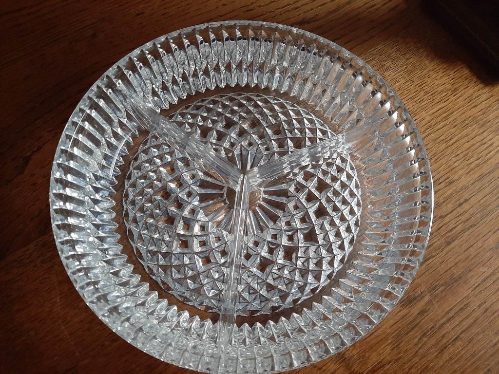 Plat "apéritif" en verre, Antiquités & Art, Enlèvement ou Envoi