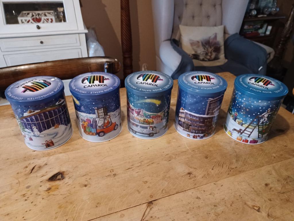Kerstblikken (voorraaddozen) aan 2 euro per stuk, Ophalen of Verzenden