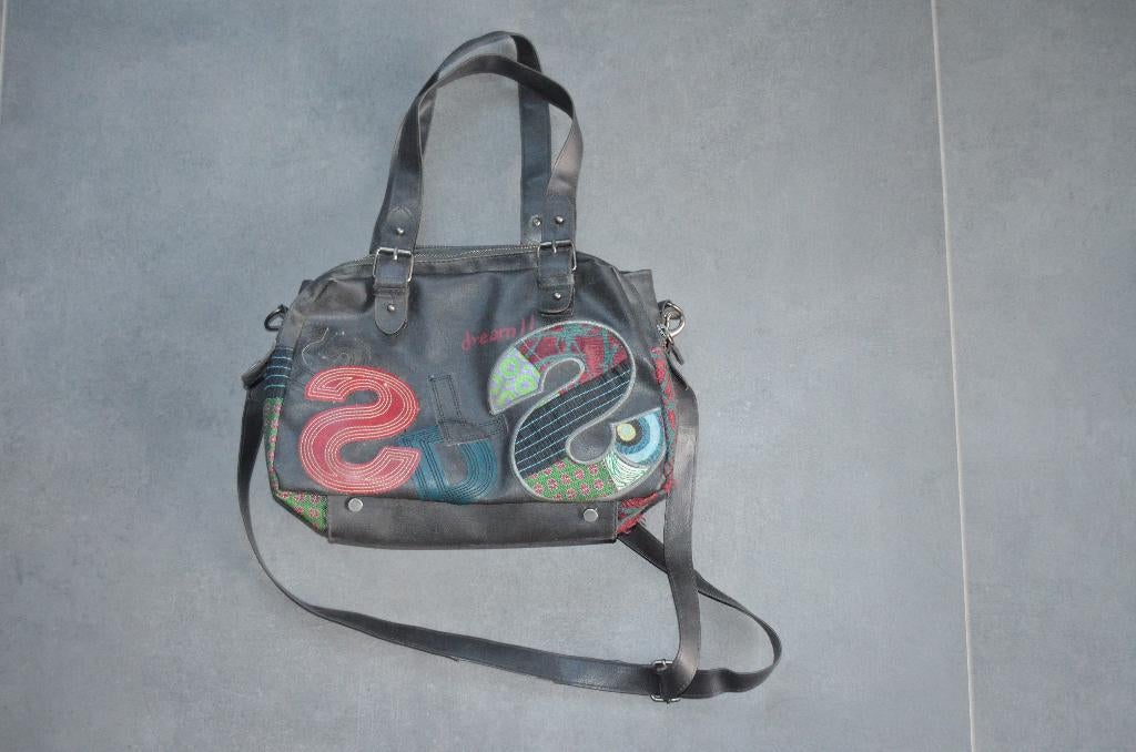 sac à main Desigual, Enlèvement ou Envoi, Utilisé, Gris, Sac à main