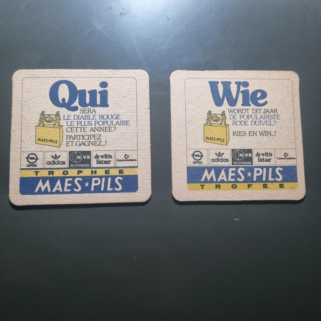 Sous Bock Maes Pils (modèle 13), Ophalen of Verzenden, Gebruikt, Viltje(s), Overige merken