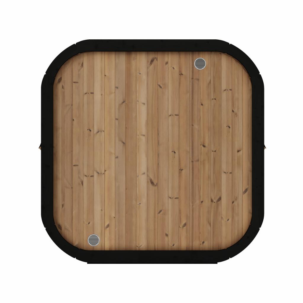 Moderne Cube Buitensauna SKOG220 Thermowood, Ophalen of Verzenden, Nieuw, Fins of Traditioneel, Complete sauna