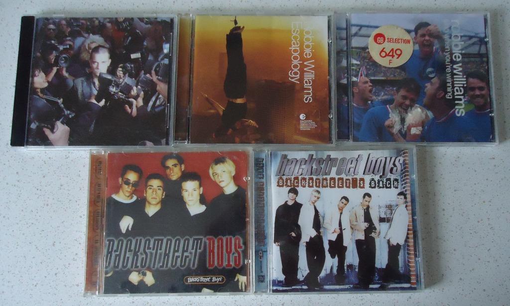 Lot 181 met 5 CD's van "Robbie Williams & Backstreet Boys", Ophalen of Verzenden, Gebruikt