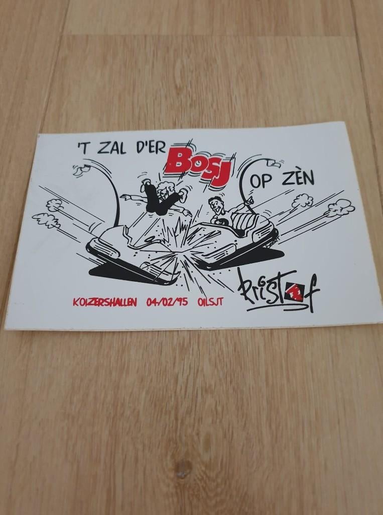 Carnaval Aalst sticker Prins Kristof 1995, Verzamelen, Ophalen of Verzenden