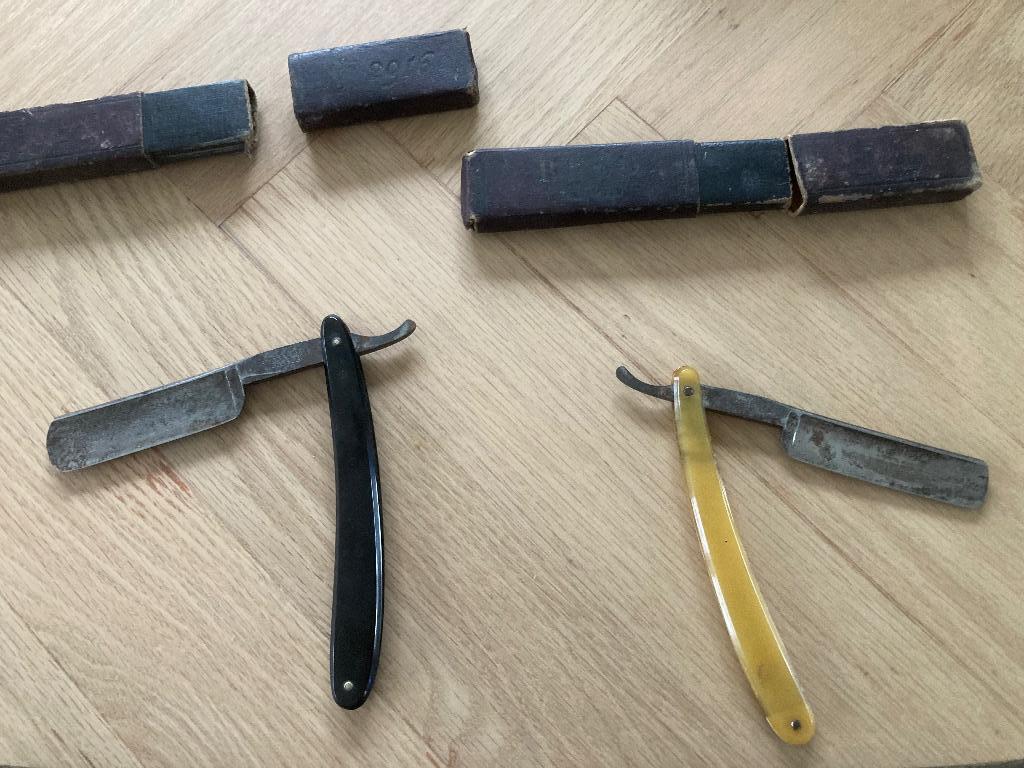Open scheermesjes, Ophalen, Gebruikt, Gehele gezicht