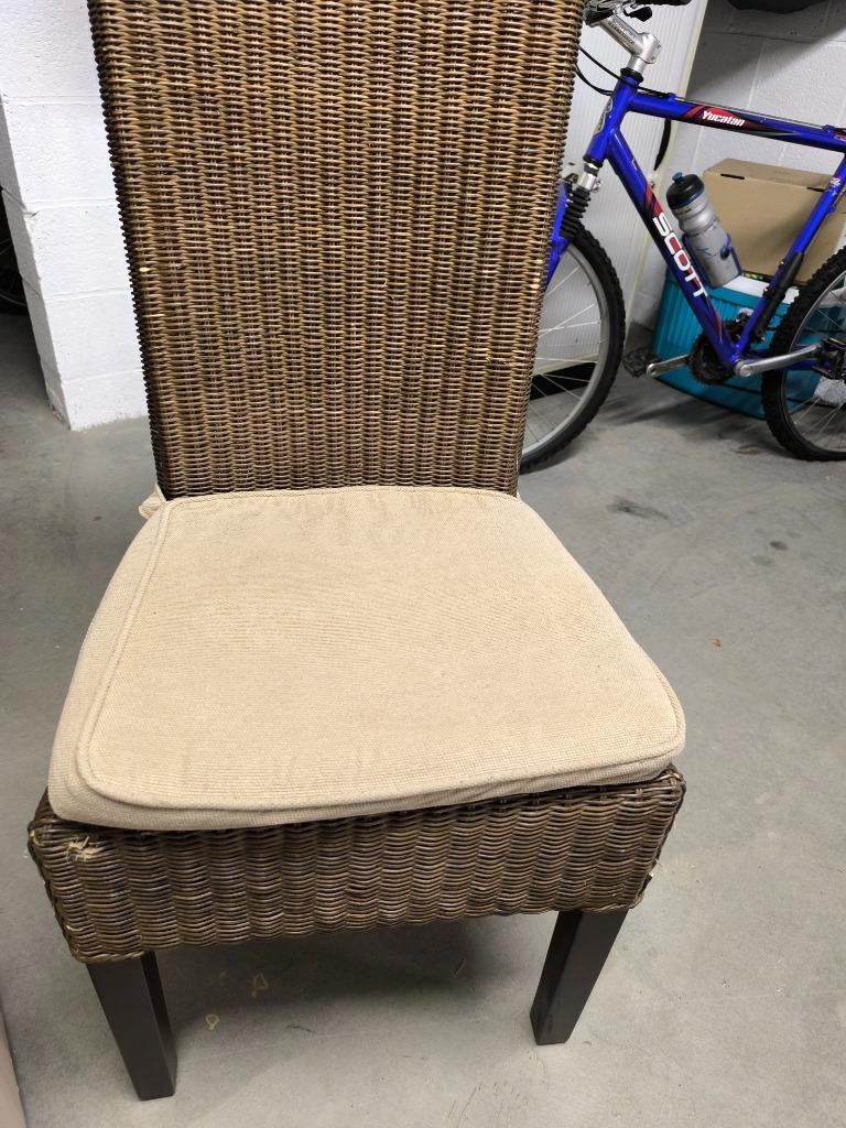 Chaises de salle à manger, Osier ou Rotin, Brun, Enlèvement, Utilisé
