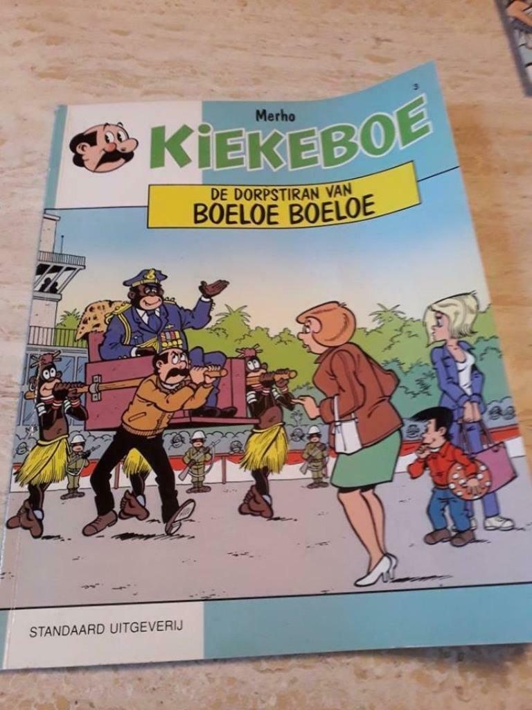 Strip 'KIEKEBOE' - De dorpstiran van Boeloe Boeloe - n° 3, Eén stripboek, Ophalen of Verzenden, Gelezen