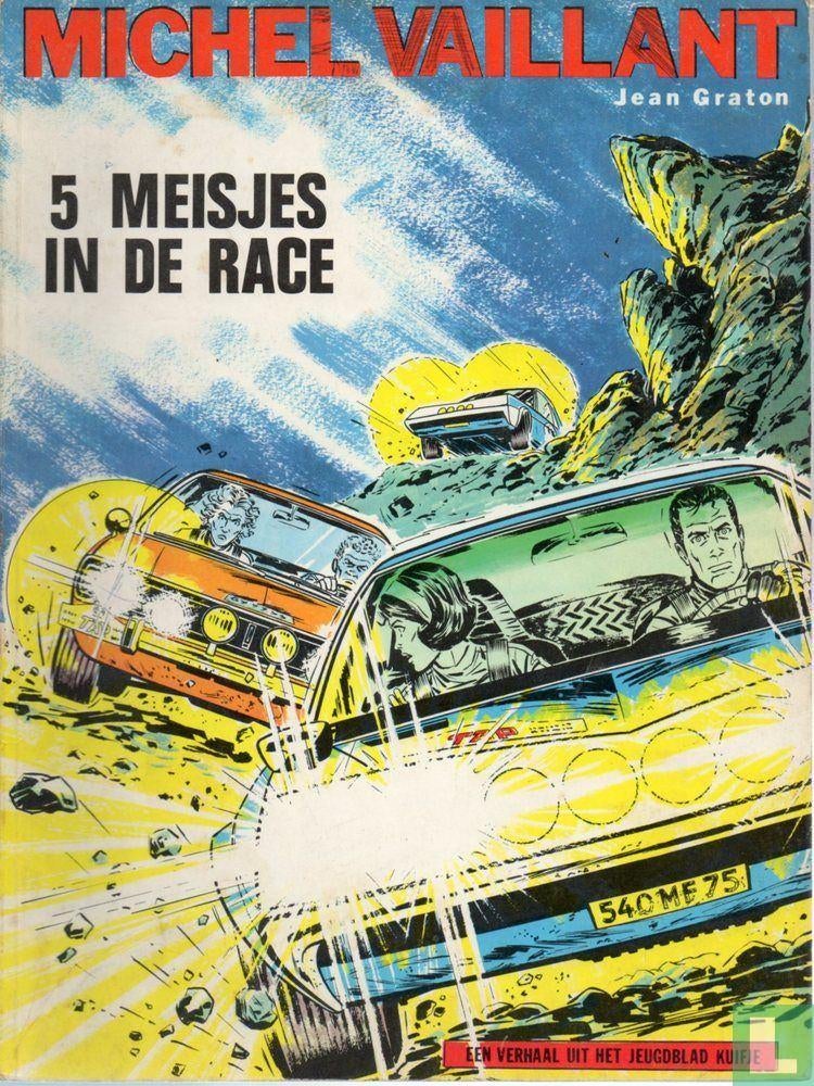 Michel Vaillant : 5 meisjes in de race, Jean Graton, Eén stripboek, Ophalen of Verzenden, Zo goed als nieuw