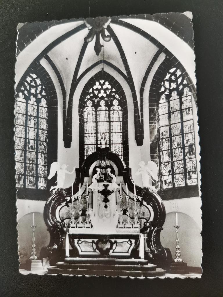 carte postale ancienne Zichem - Eglise Saint-Eustache, Enlèvement ou Envoi, 1960 à 1980, Non affranchie, Brabant Flamand