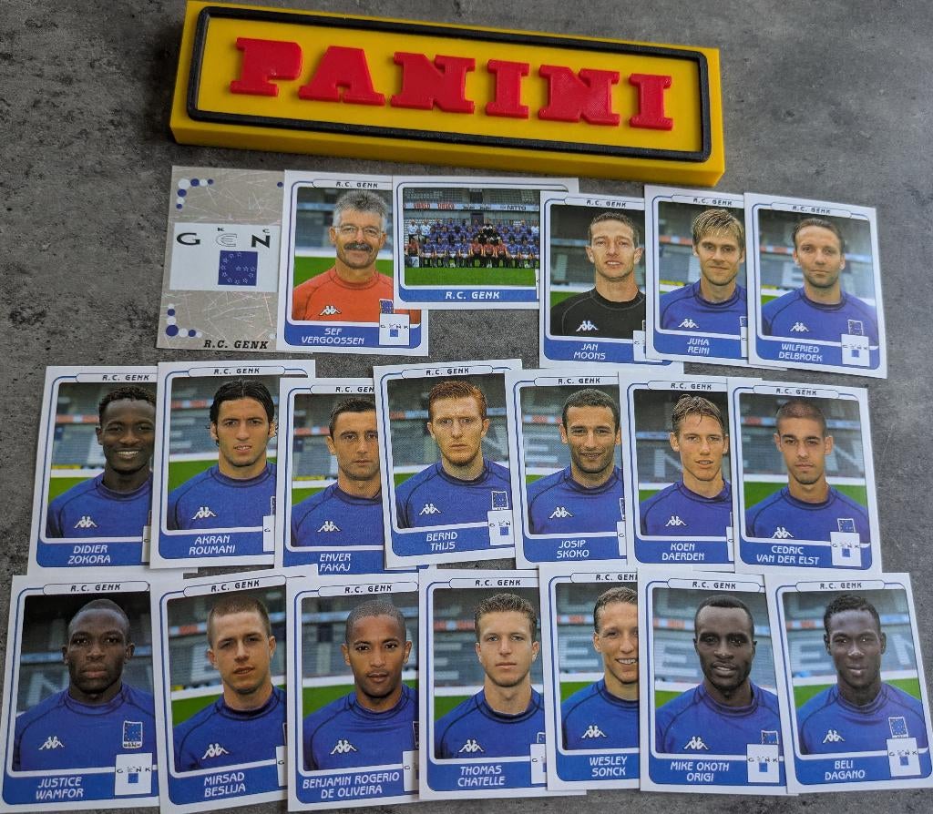 PANINI STICKERS 20X FOOTBALL 2002 GENK RACING VOETBAL, Verzenden, Nieuw