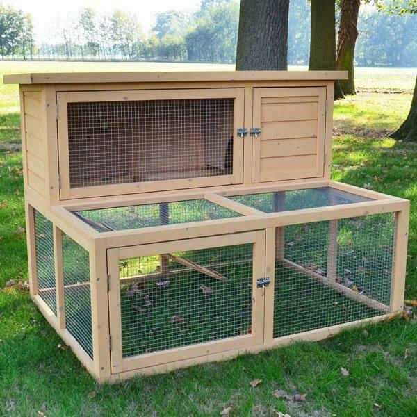 Clapier XXL avec enclos abri lapin parc lapin GEANT NEUF, Verzenden, Nieuw
