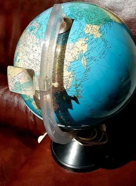 Vintage Wereldbol Rico Florence,26 cm diameter, 36 cm hoogte, Huis en Inrichting, Ophalen of Verzenden, Zo goed als nieuw