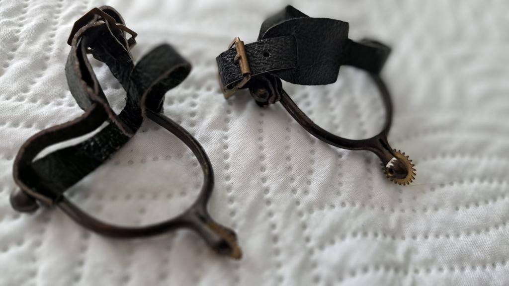 Mini sporen, Dieren en Toebehoren, Paarden en Pony's | Hoofdstellen en Tuigage, Zo goed als nieuw, Ophalen of Verzenden