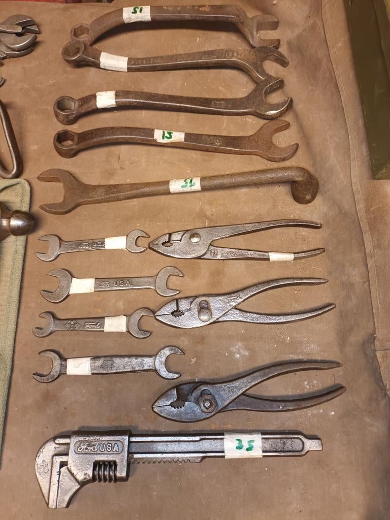 Ford sleutels, 6" pliers, monkey wrench tools, Ophalen of Verzenden, Landmacht, Overige typen