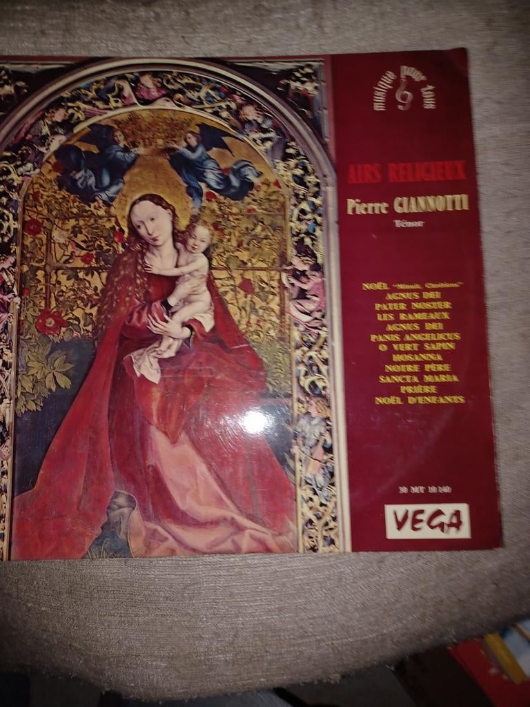 Airs religieux Pierre Giannoti vintage lp quasi gratuit, CD & DVD, Enlèvement, Utilisé