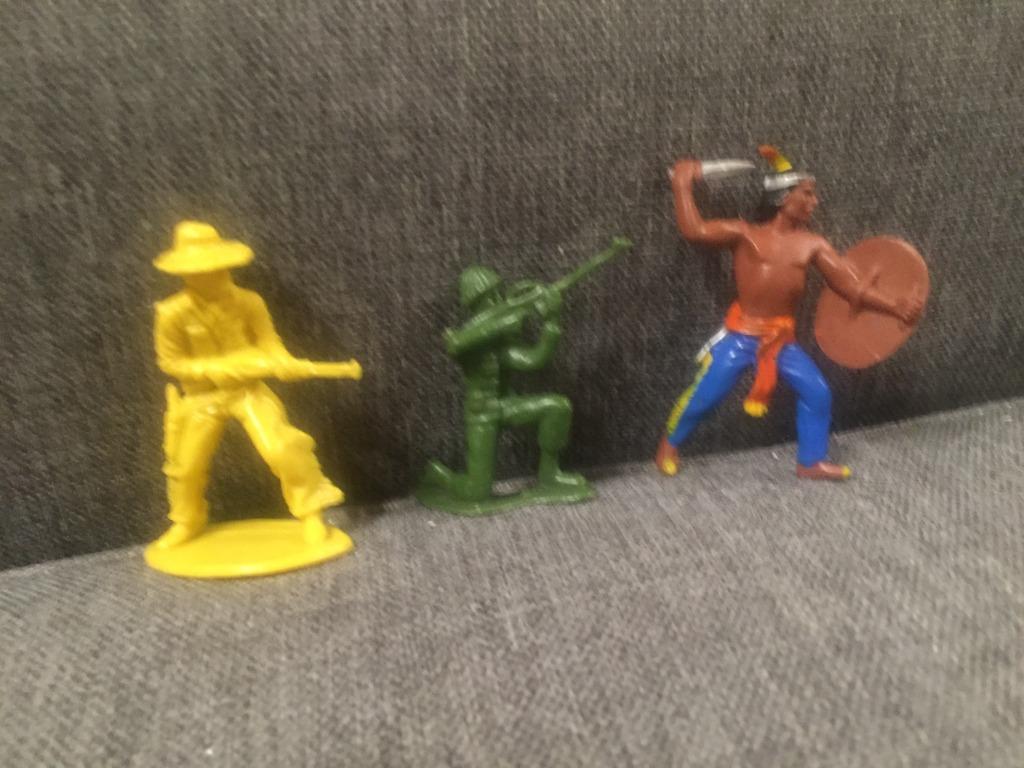 vintage cowboy, Indiaan en soldaat, Antiek en Kunst, Ophalen of Verzenden