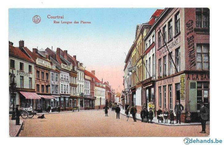 Courtrai Rue Longue des Pierres, Verzenden, Ongelopen, België en Luxemburg