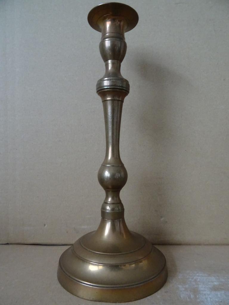19ème Siècle Bougeoir ancien du XIXe siècle 27cm vers 1840, Enlèvement ou Envoi, Cuivre ou Bronze