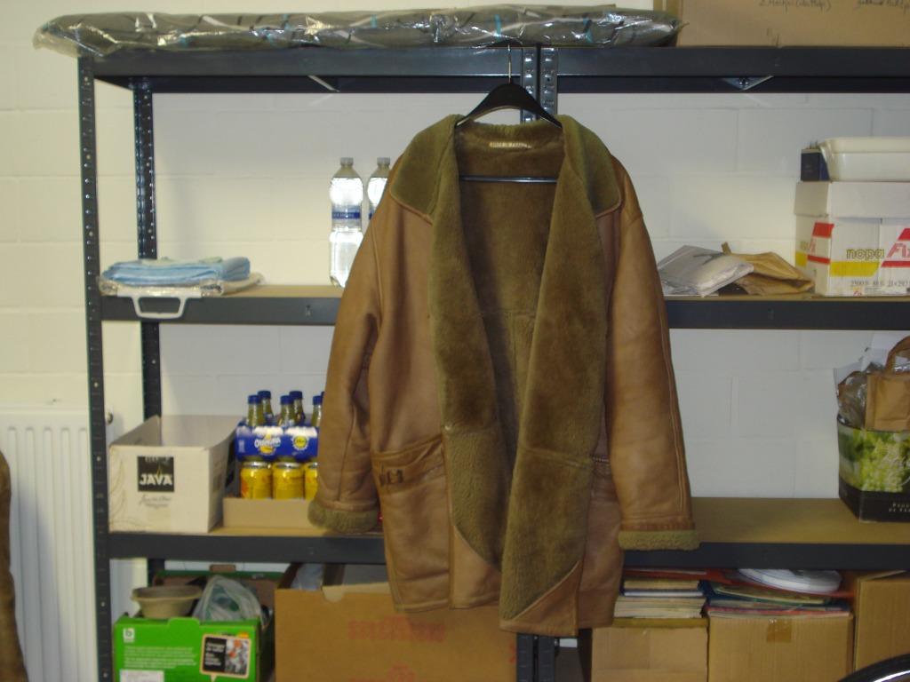 Warme winterjas in daim., Kleding | Heren, Ophalen, Gedragen, Maat 52/54 (L), Bruin