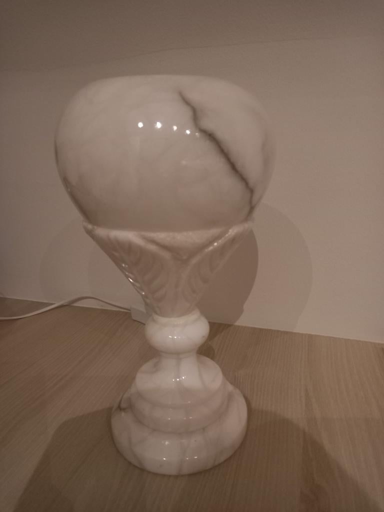 Vintage tafellamp in steen, Ophalen