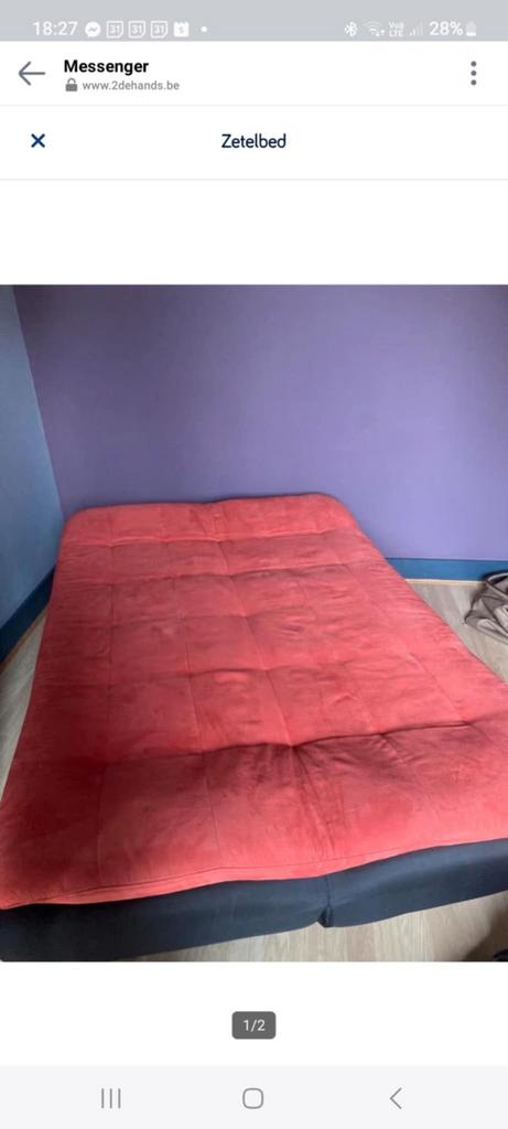 Slaapbank, Huis en Inrichting, Slaapkamer | Slaapbanken, Ophalen, Zo goed als nieuw