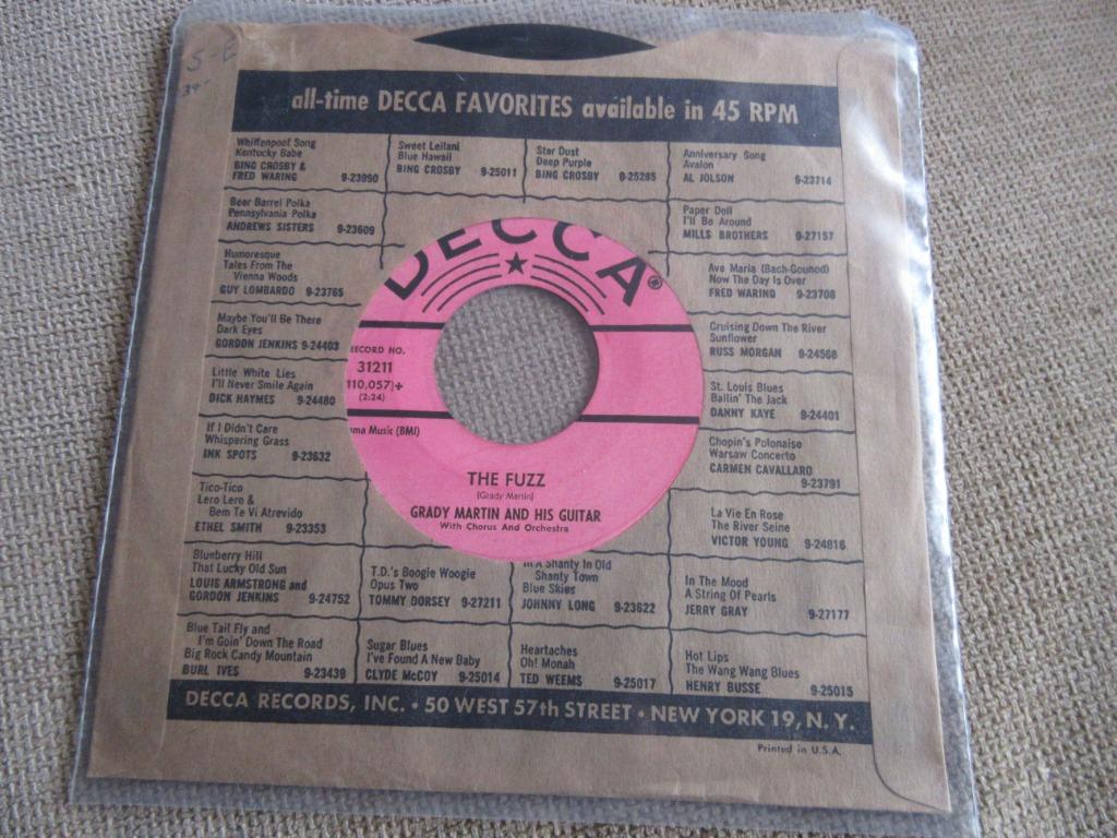 Grady Martin And His Guitar – Tippin' In / The Fuzz, Cd's en Dvd's, Vinyl | Pop, Ophalen of Verzenden, Zo goed als nieuw