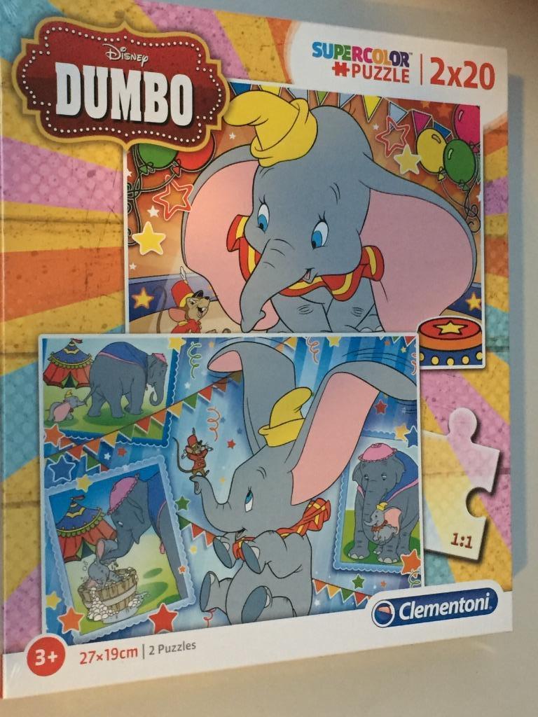 2xClementoni puzzle Disney Dumbo junior 40pcs Nouveau, Enlèvement, 10 à 50 pièces, Neuf, 2 à 4 ans