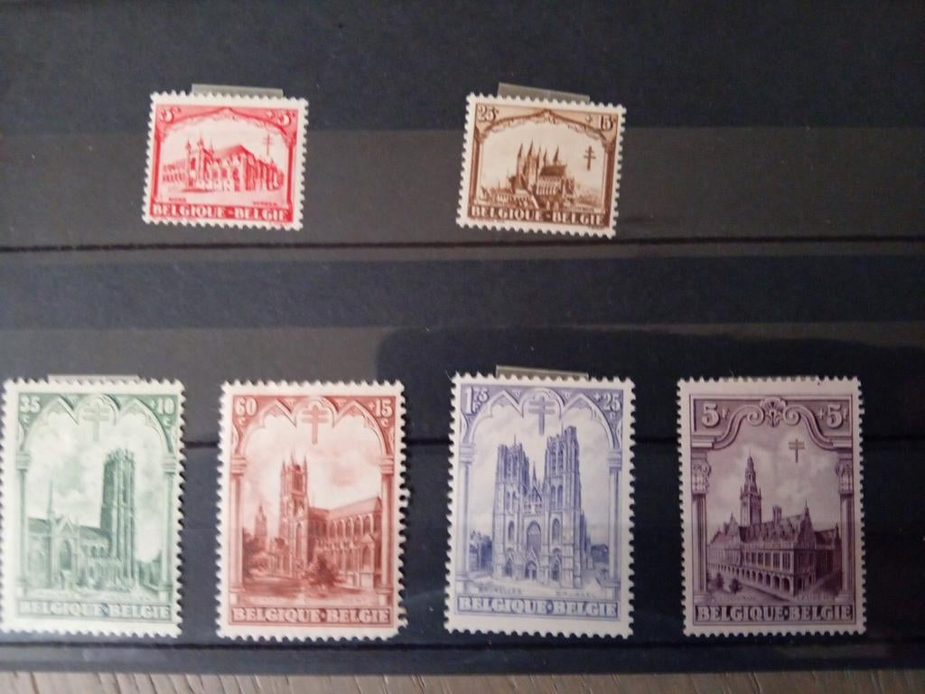 Timbres de Belgique n 267/272* lot 870, Envoi