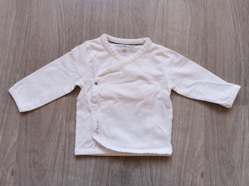 Overslag hemdje Noppies - maat 50, Enfants & Bébés, Vêtements de bébé | Taille 50, Enlèvement ou Envoi, Comme neuf, Chemisette ou Manches longues